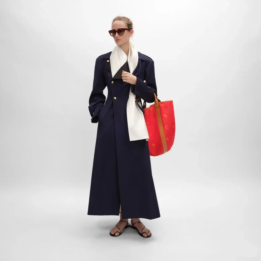 Tux-trenchcoat i bomulls- och ullgabardin - Bild 8