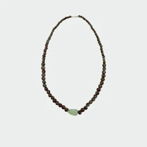 Necklace chocolate pearl